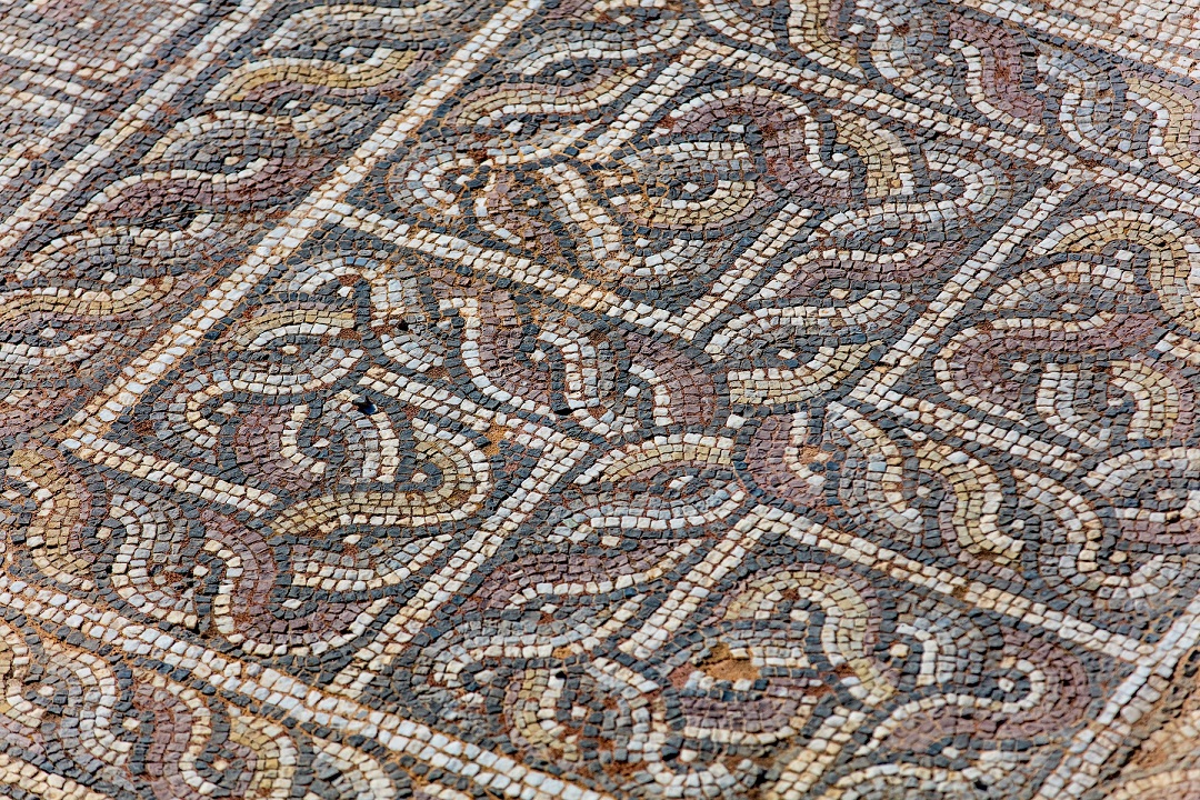 photo of the mosaic in Greece
